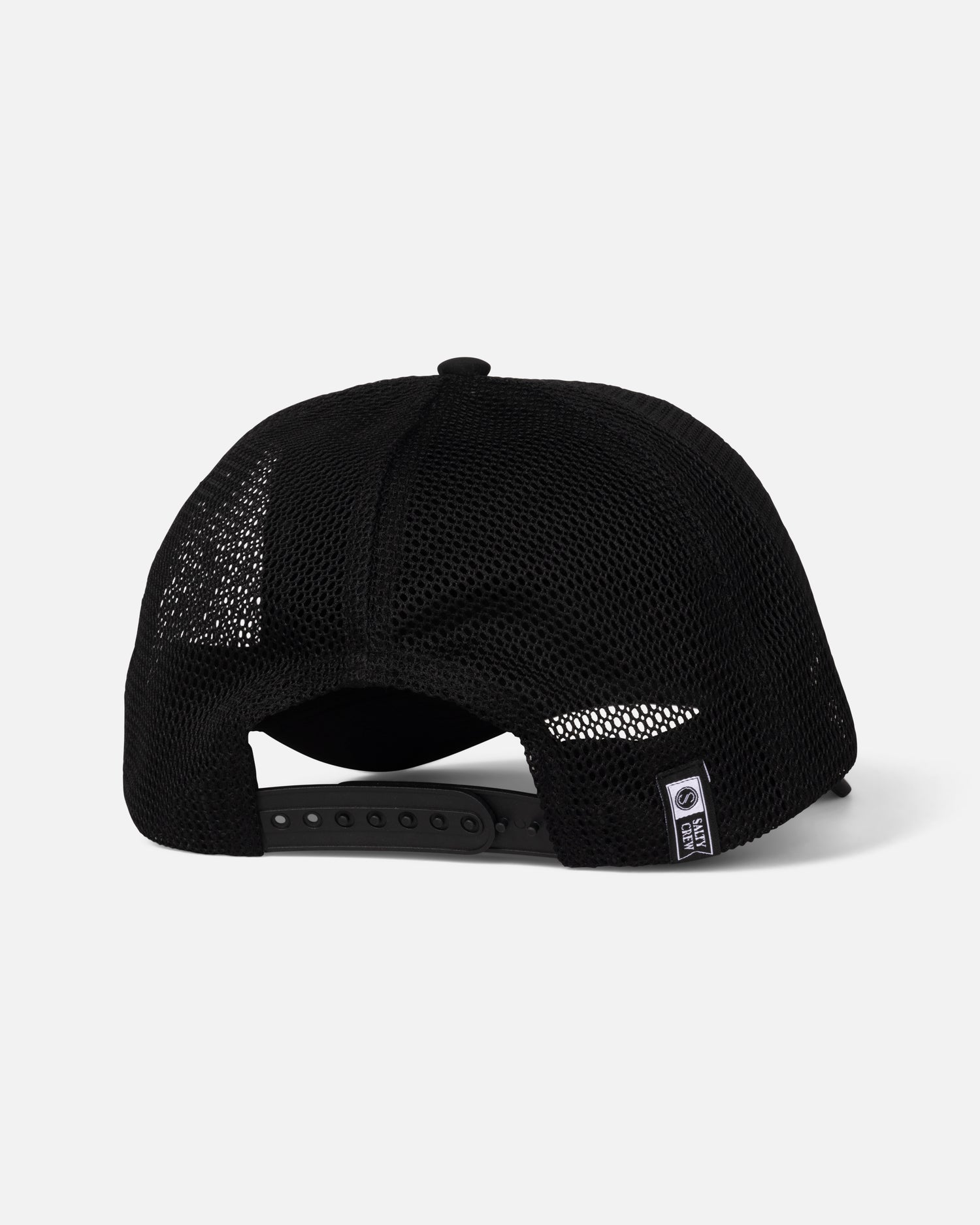 Back view of the Stamped Trucker - Black. 