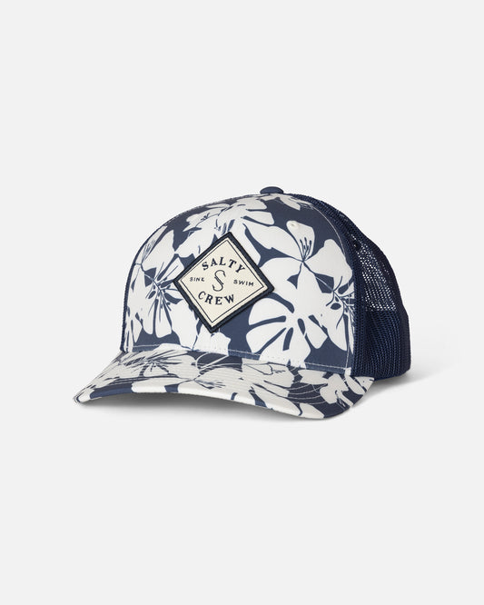 Front view of the Sealine Retro Trucker - Dark Navy. 