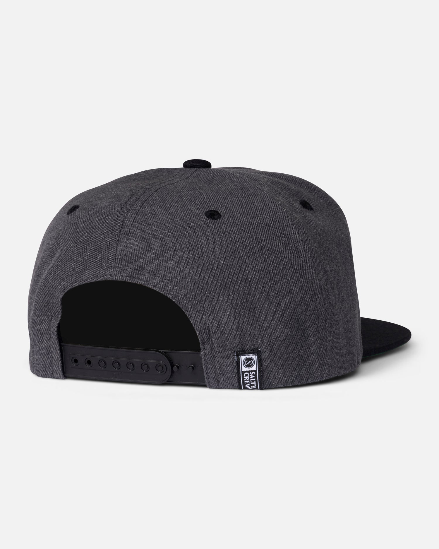 Back view of the Lurking Snapback - Dark Heather. 