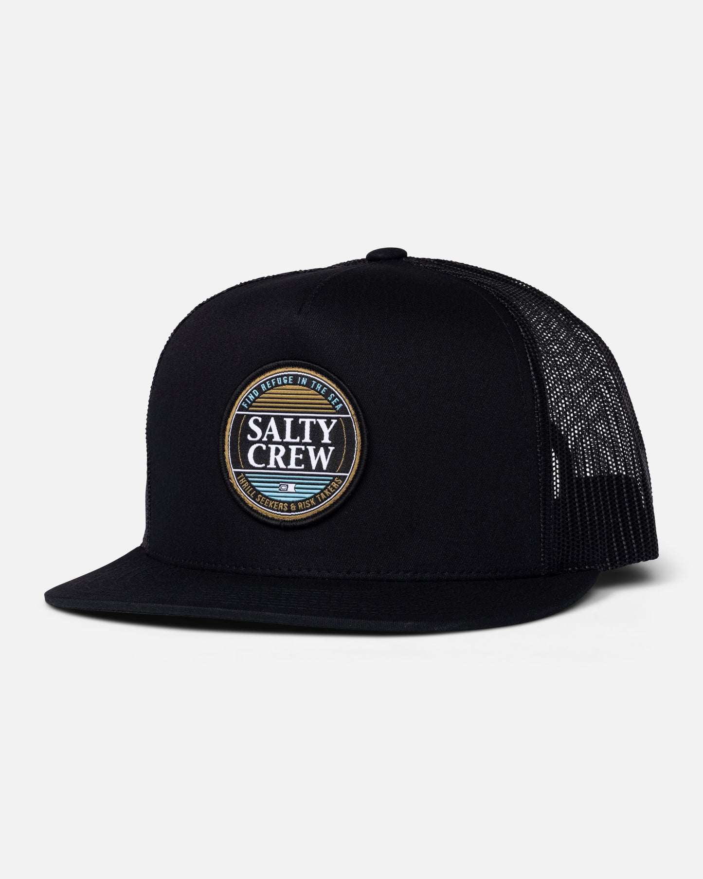 Front view of the Simple Fade Trucker - Black. 