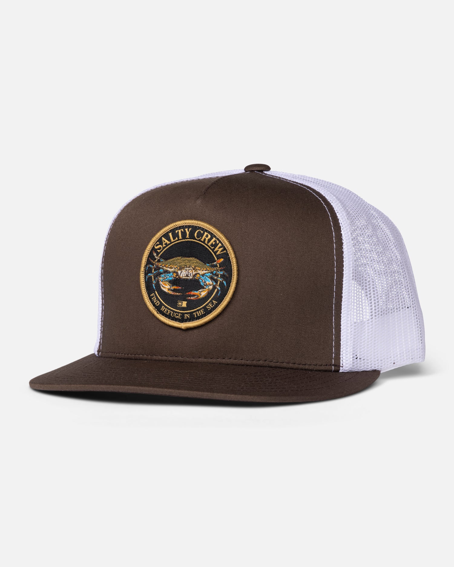 Front view of the Jimmy Trucker - Brown. 