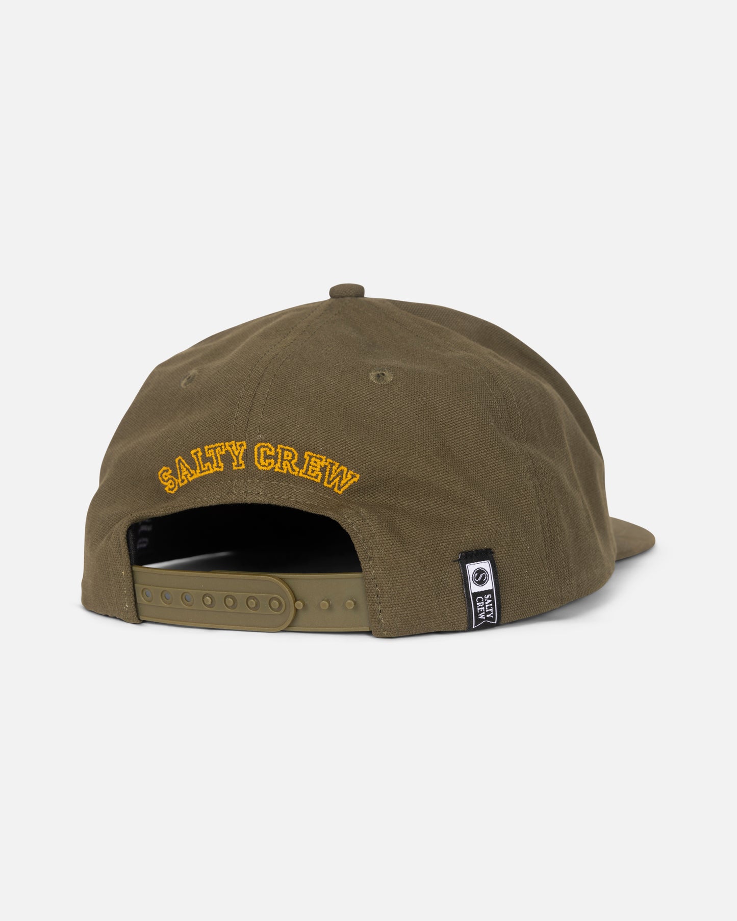 back view of America Soarin Snapback Hat - Olive