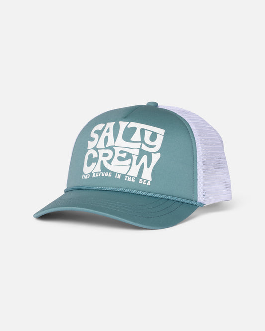Front view of the Freestyle Trucker - Teal. 
