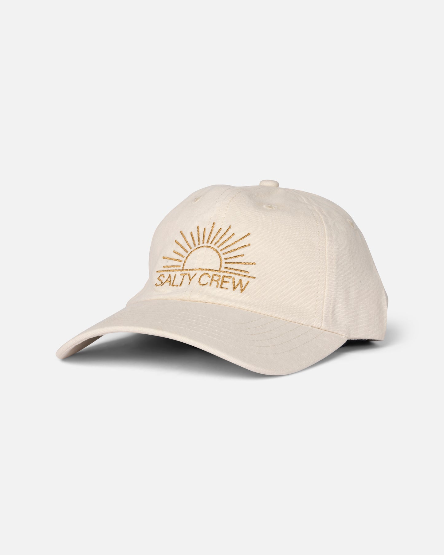 Front view of the Adventure Dad Hat - Off White. 
