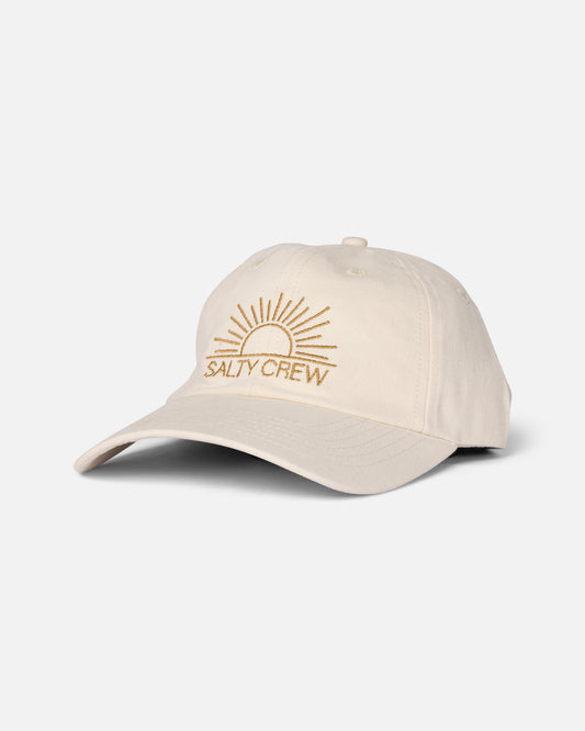 Front view of the Adventure Dad Hat - Off White. 