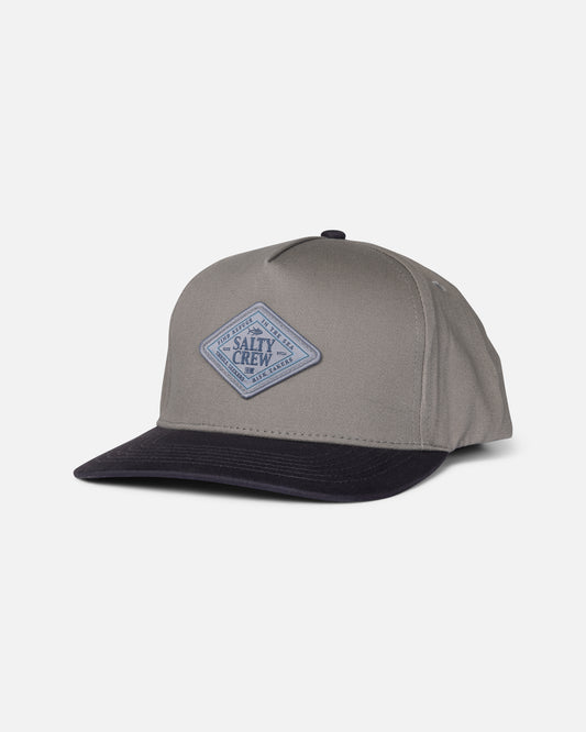 Front view of the Iconic Snapback - Quarry. 