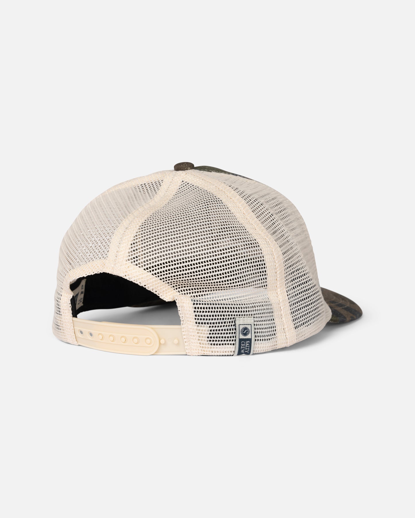 Back view of the Striper Trucker - Sand Camo. 