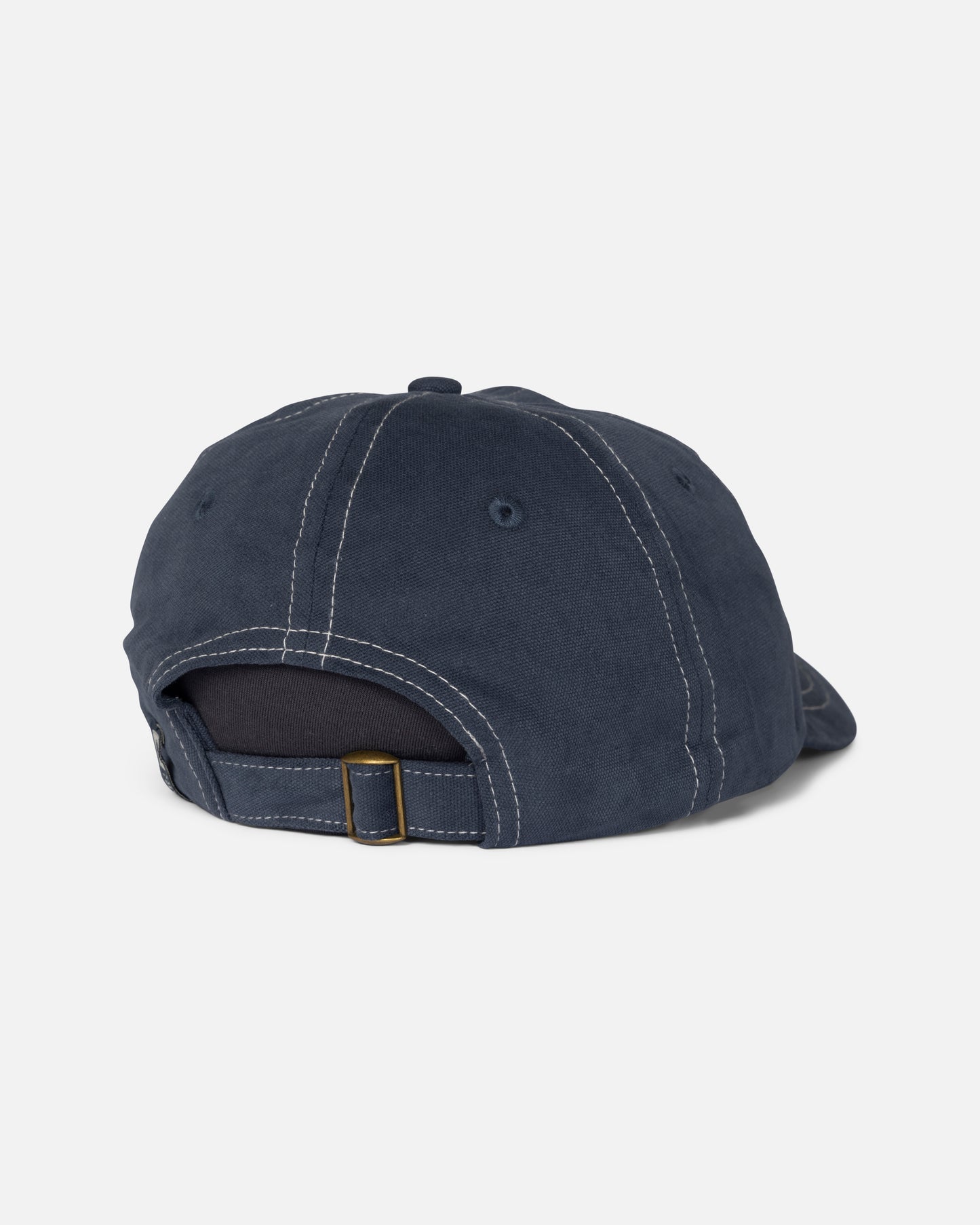 Back view of the Whaler Dad Hat - Midnight Navy. 