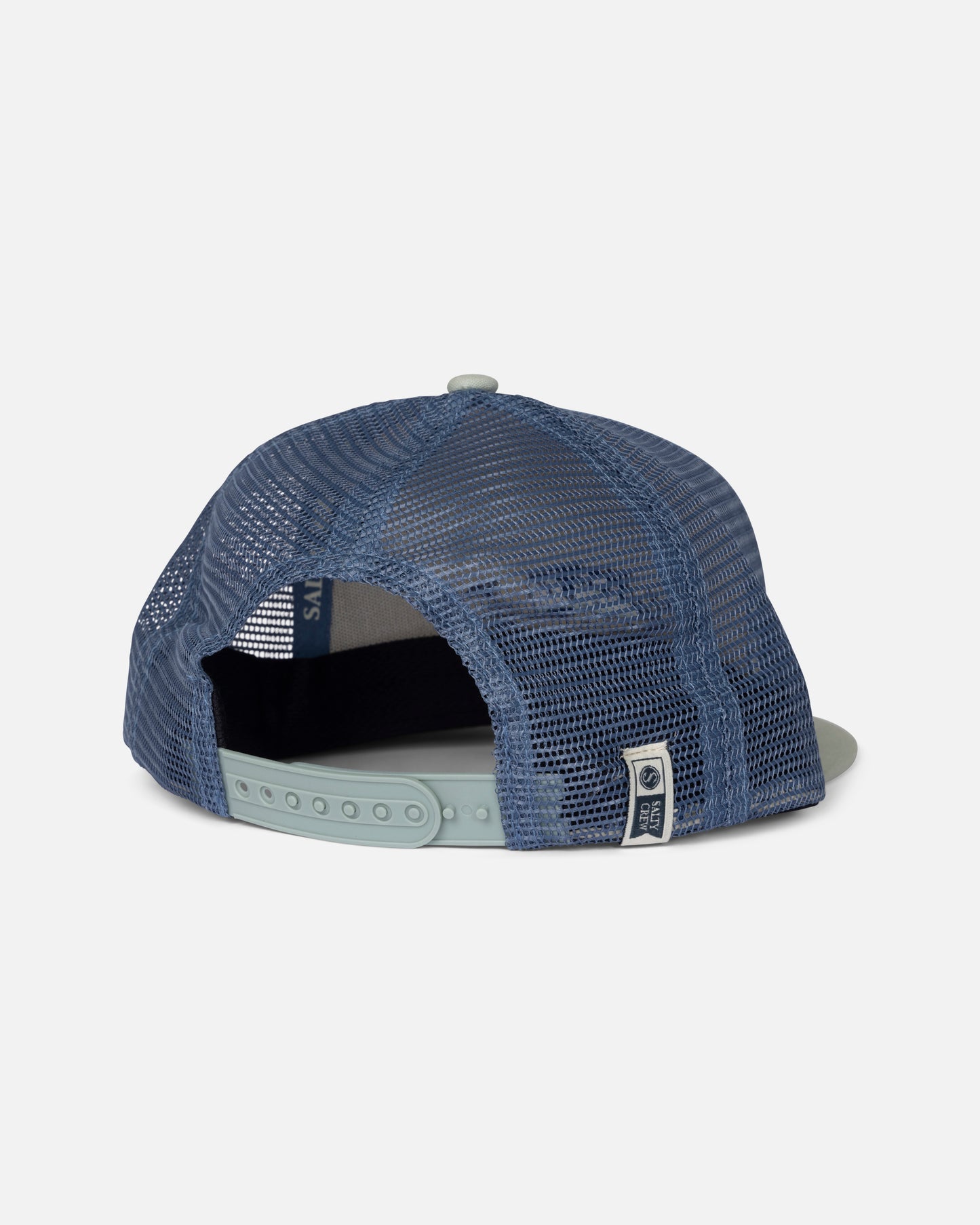 Back view of the Native Vibes Boys Trucker - Mid Blue. 