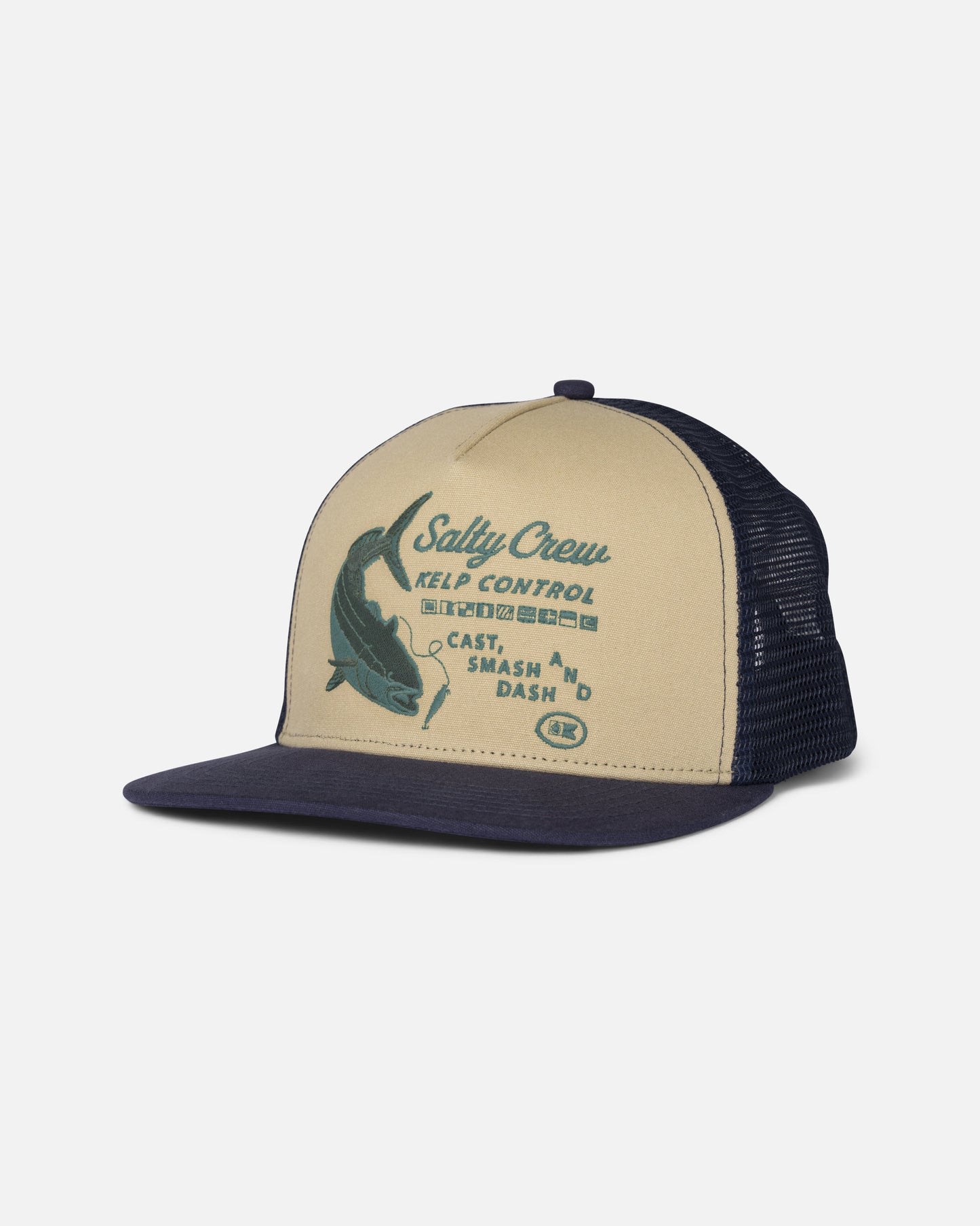 Front view of the Native Vibes Trucker - Navy. 