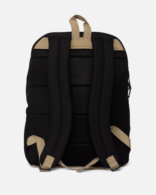 back view of Alpha Print Backpack - Black