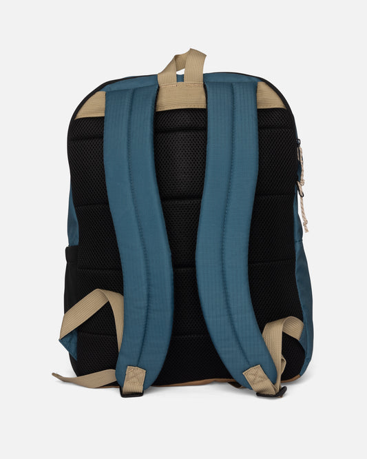 Back view of the Alpha Print Backpack - Hydro. 