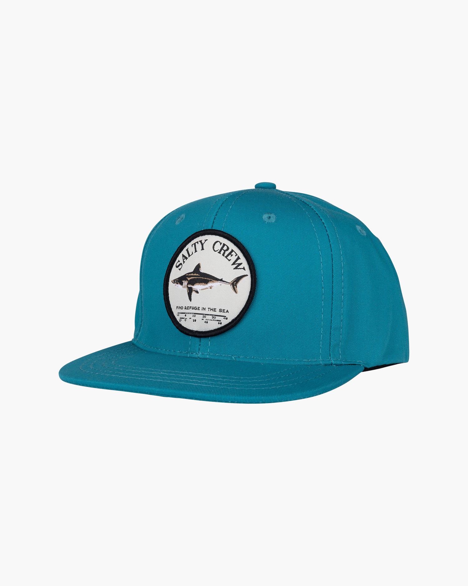 front view of Bruce Boys Teal 6 Panel 