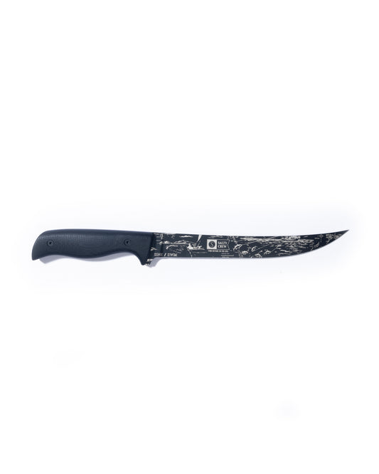 Studio image of the Cut Above Leucadia Fillet Knif - Black. 