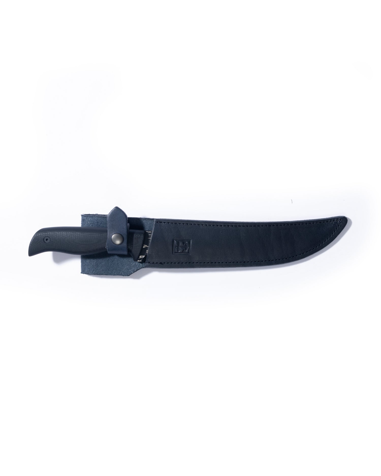 Studio image of the sheath of the Cut Above Leucadia Fillet Knif - Black. 