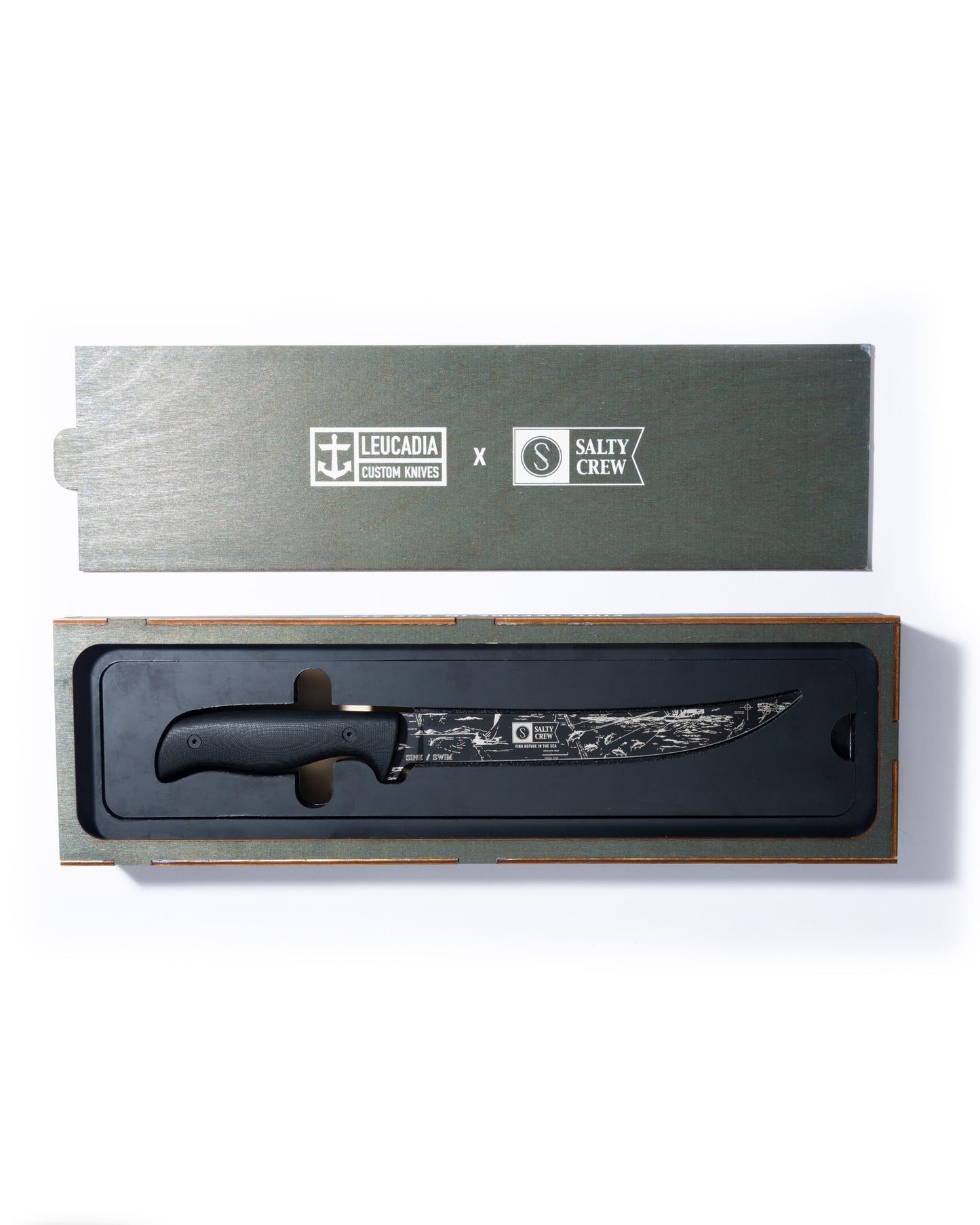 Detail photo of the Cut Above Leucadia Fillet Knif - Black. 