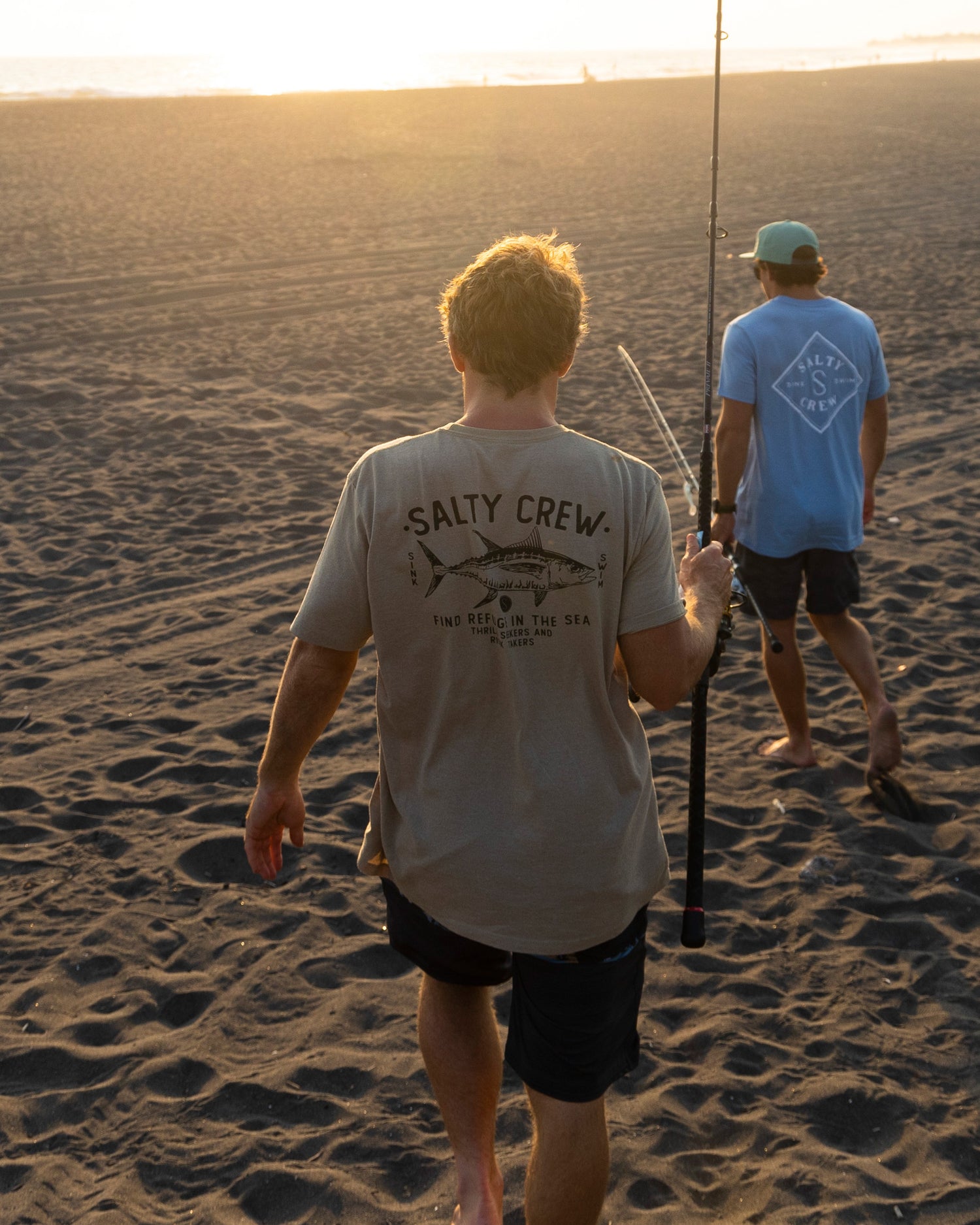 Lifestyle shot of two fishers 
