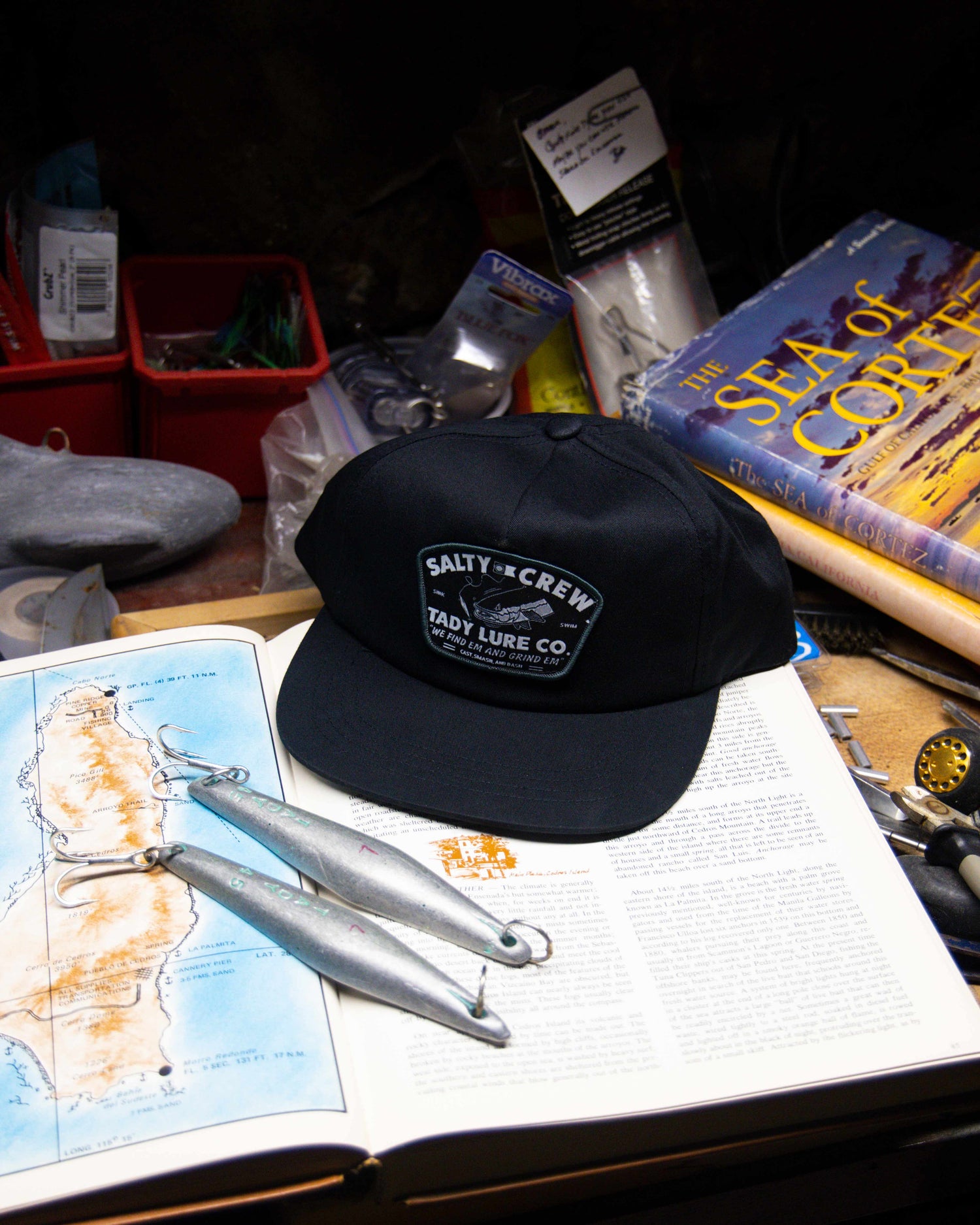 lifestyle shot of Grind Em Black 5 Panel