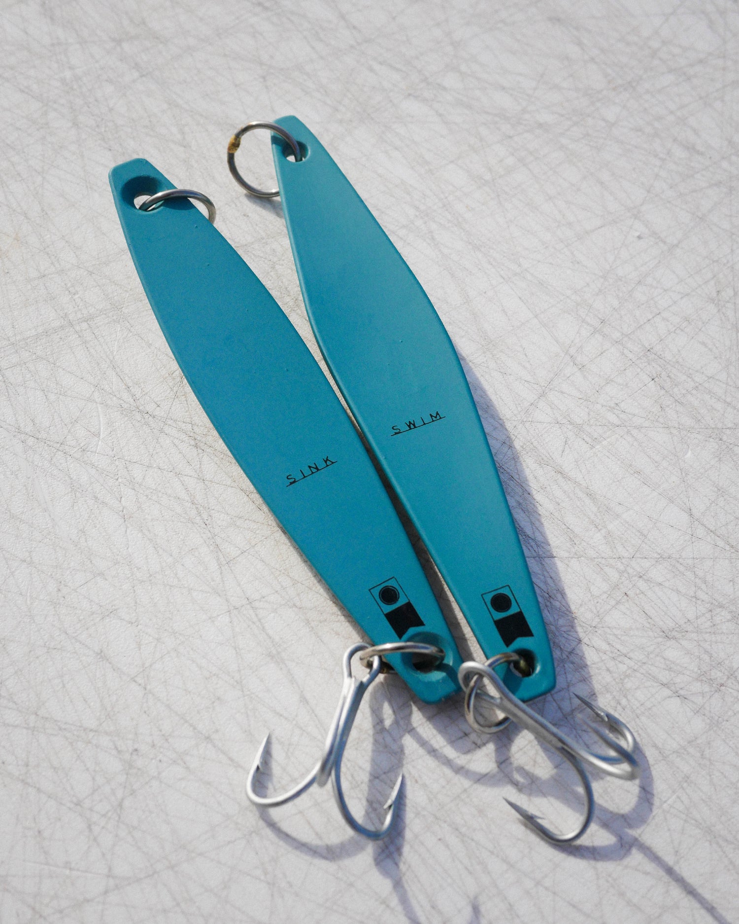 Up close shot of the Tady x Salty Crew Jig Set - Wintergreen. 