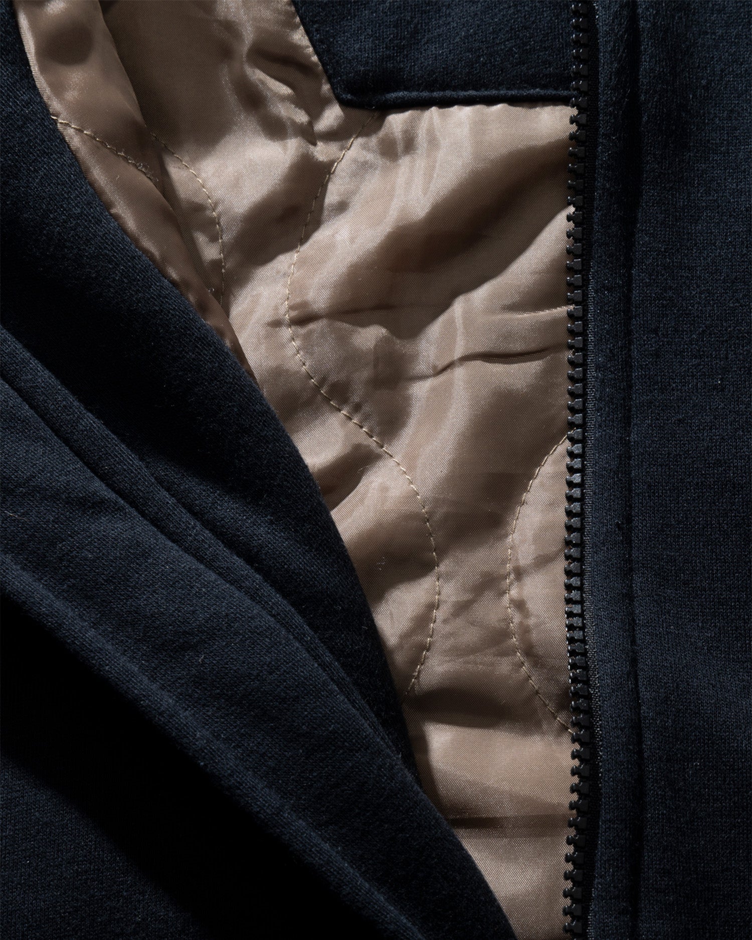 Detail photo of the Westward Tech Fleece Hoodie - Black. 