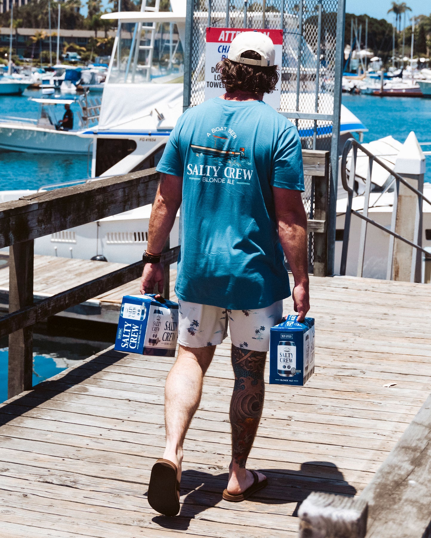 Salty Brew Tee - Slate