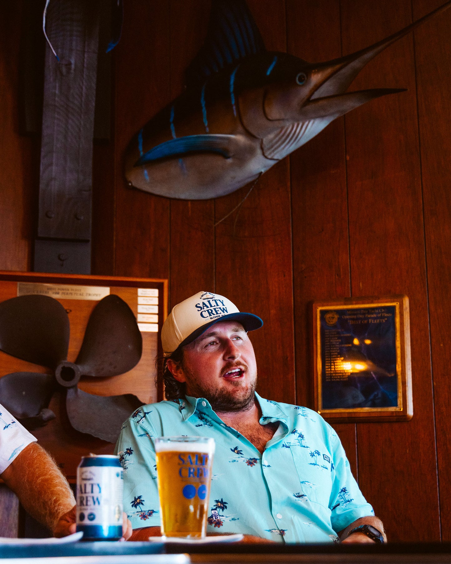 Salty Brew Button Up - Mackerel