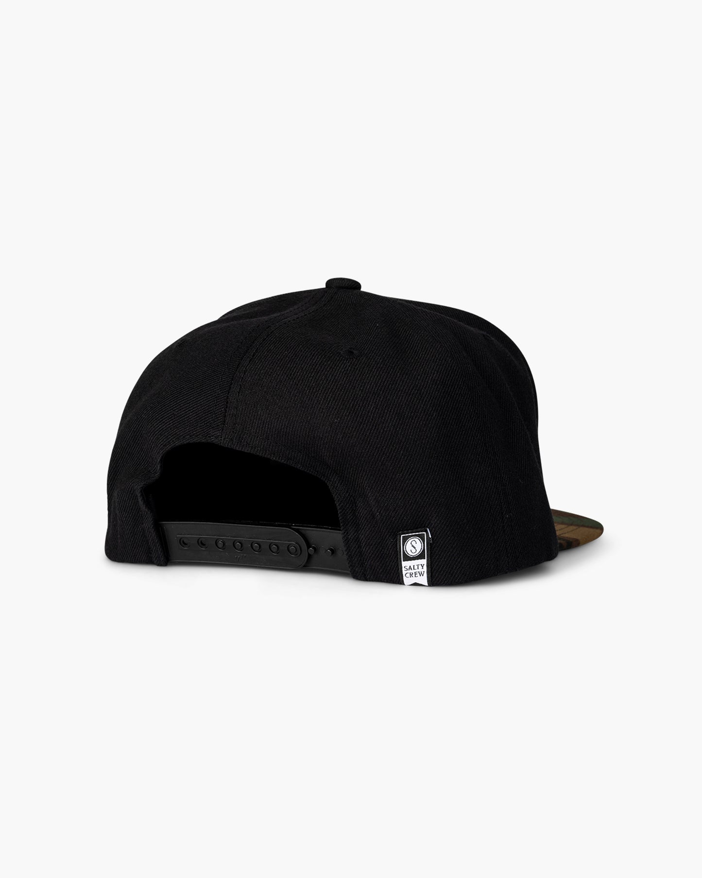 back view of Bruce Black Camo 6 Panel