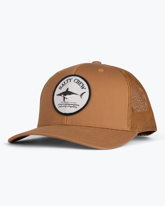 front view of Bruce Retro Trucker Camel