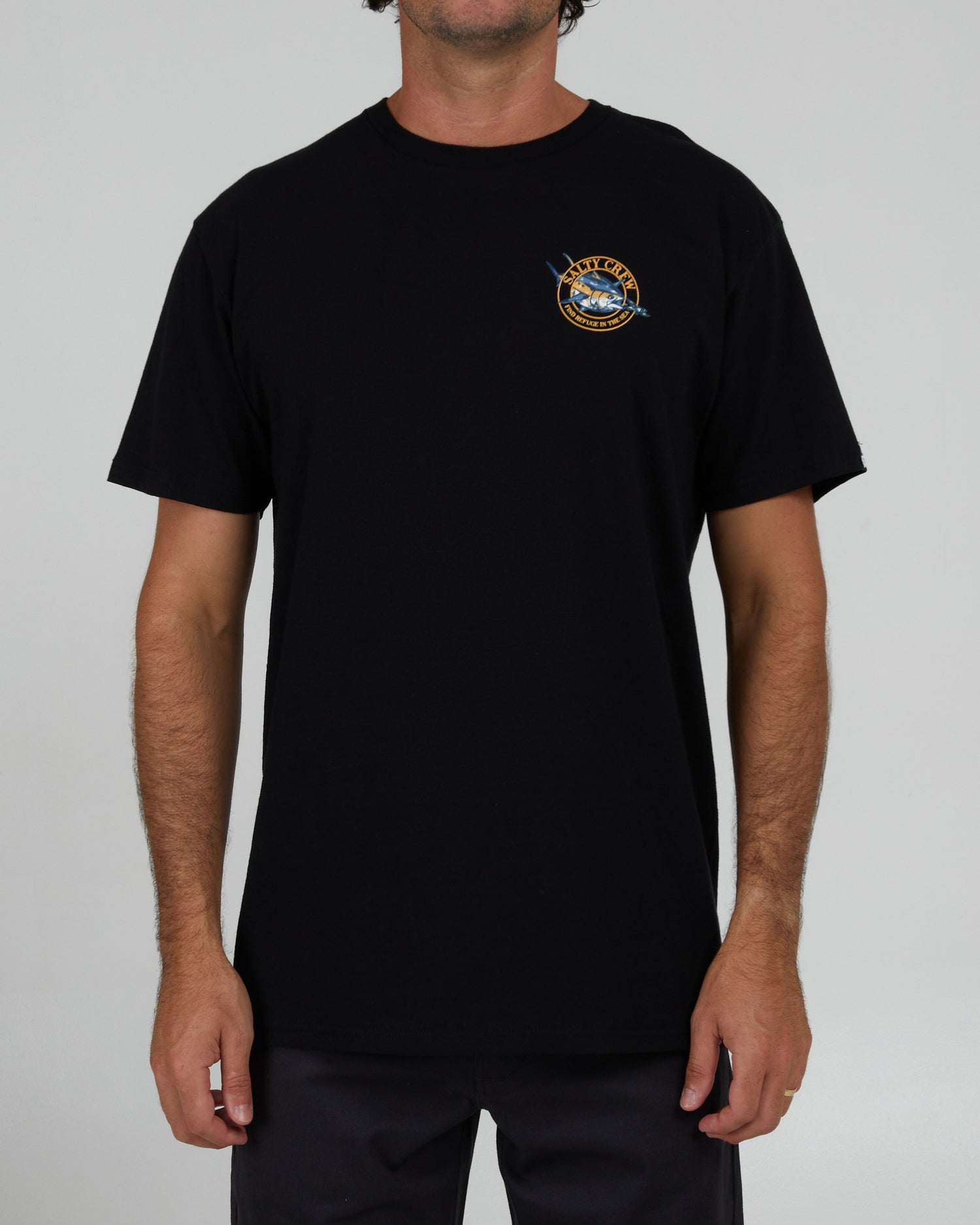 front view of Chaser Black S/S Standard Tee