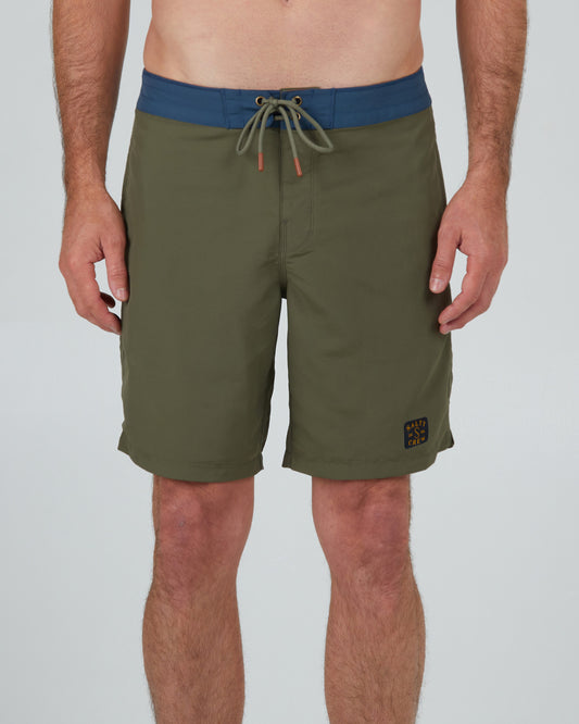 front view of Clubhouse Olive Boardshort