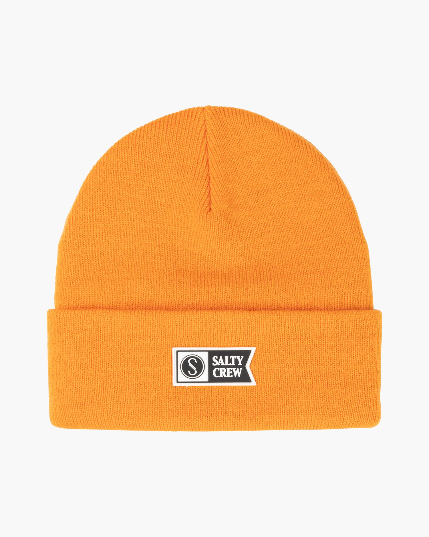 front view of Cold Front Offshore Orange Beanie