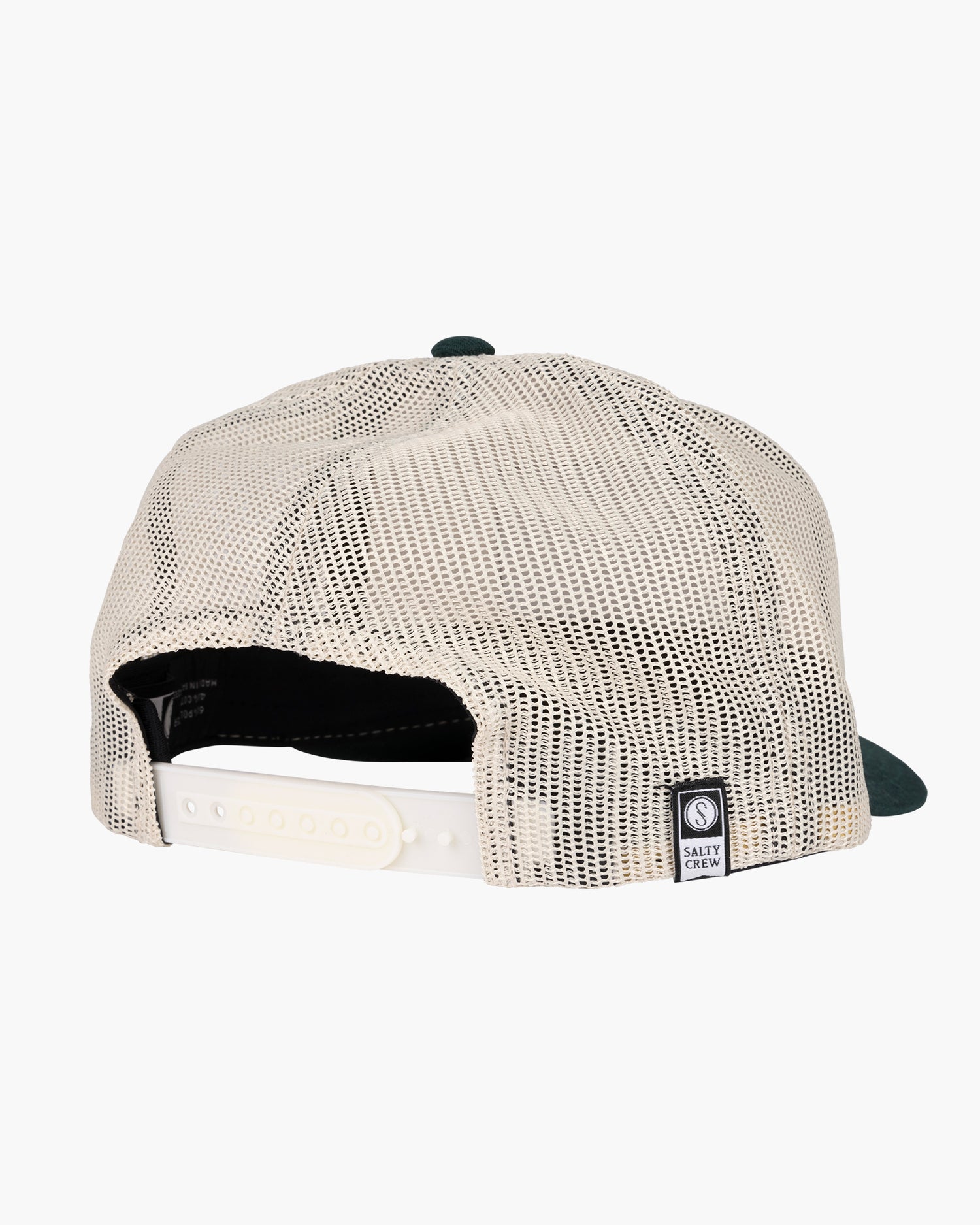 Back of the Double Haul Ivory/Spruce Trucker