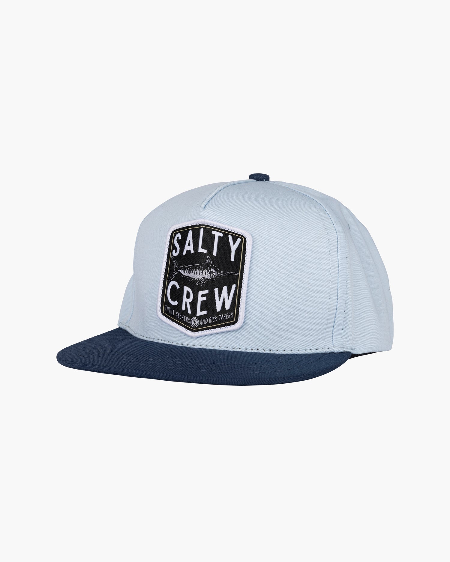 front view of Fishery Boys Light Blue 5 Panel