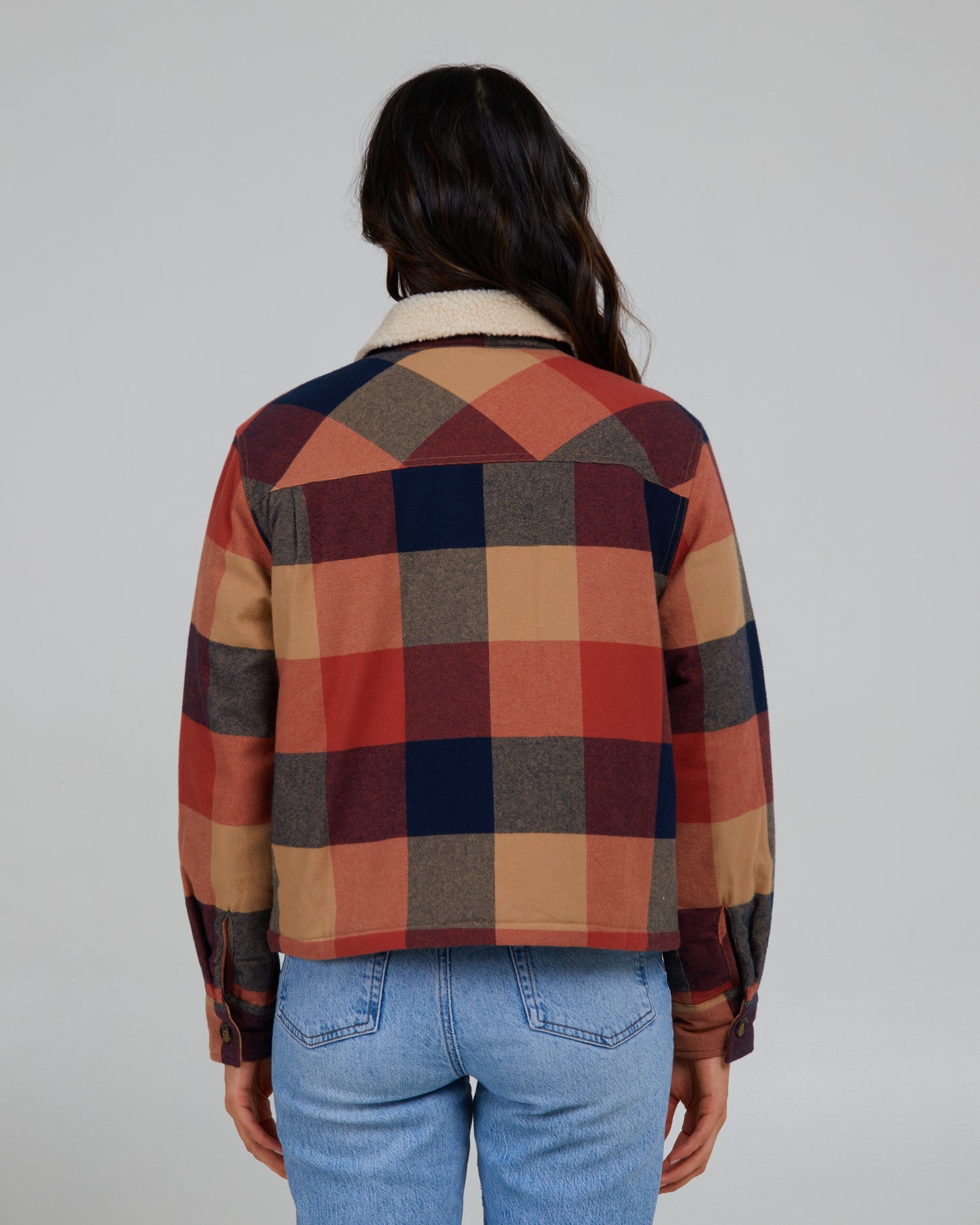 back view of Get Shacked Baked Apple Shacket
