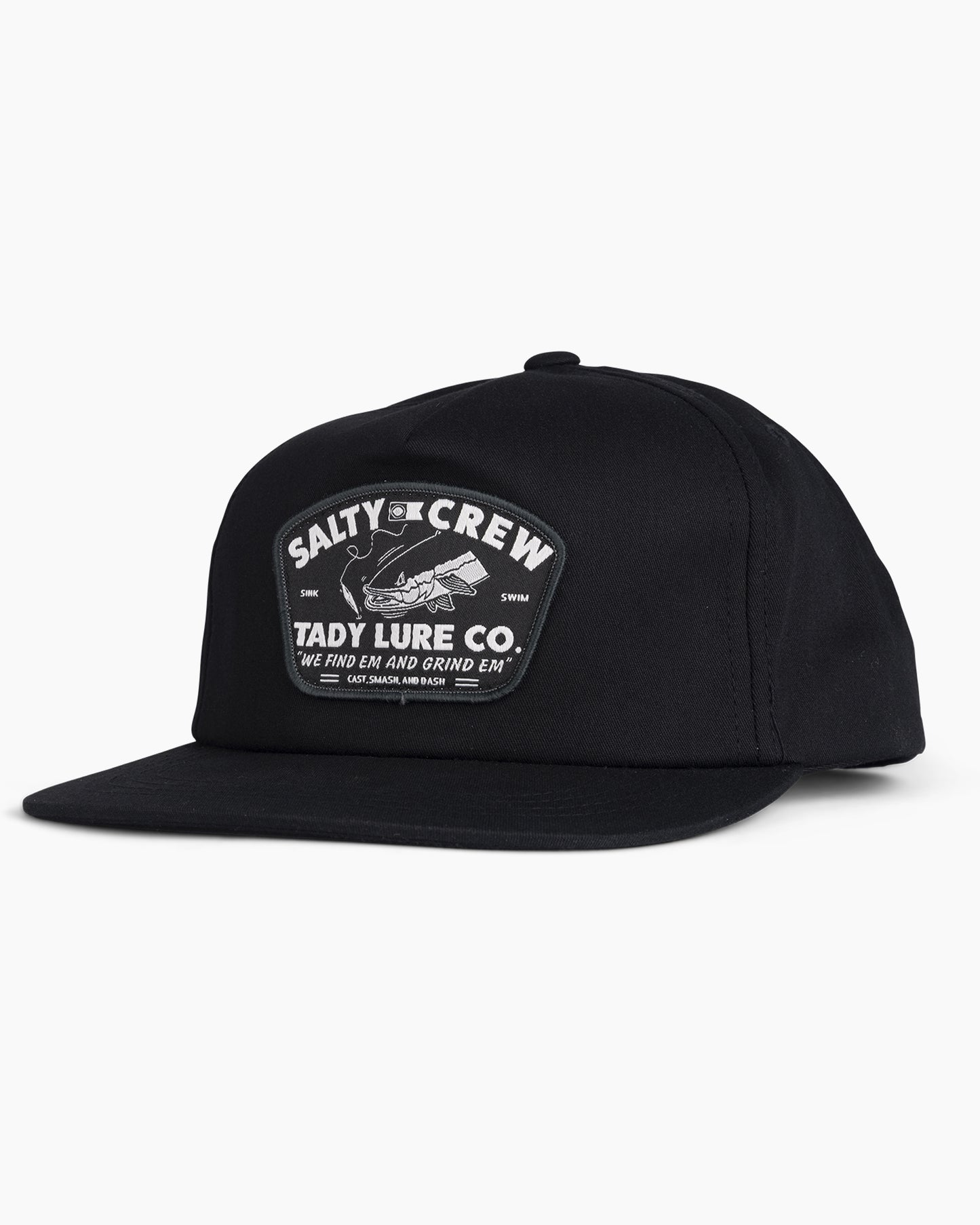 front view of Grind Em Black 5 Panel