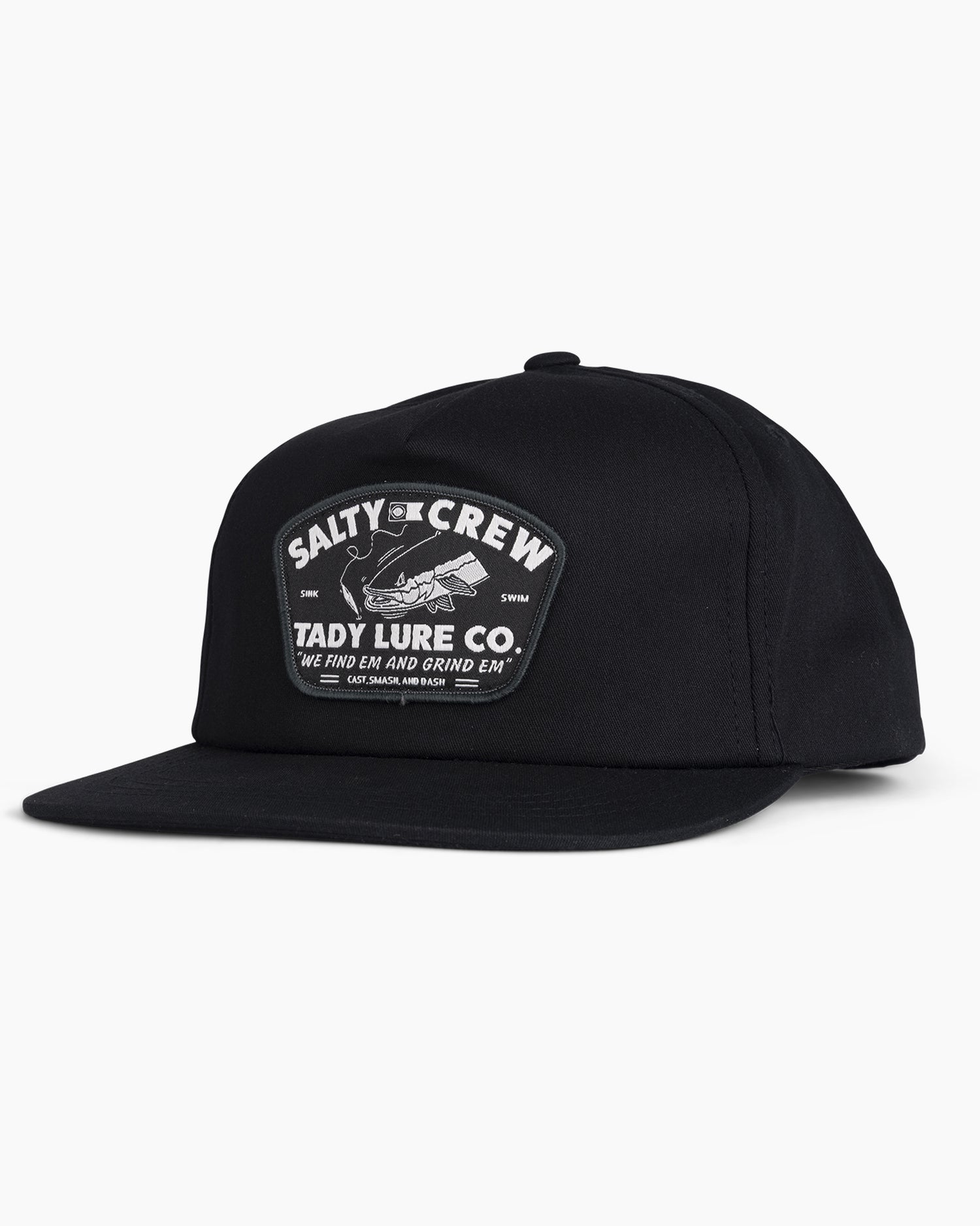 front view of Grind Em Black 5 Panel