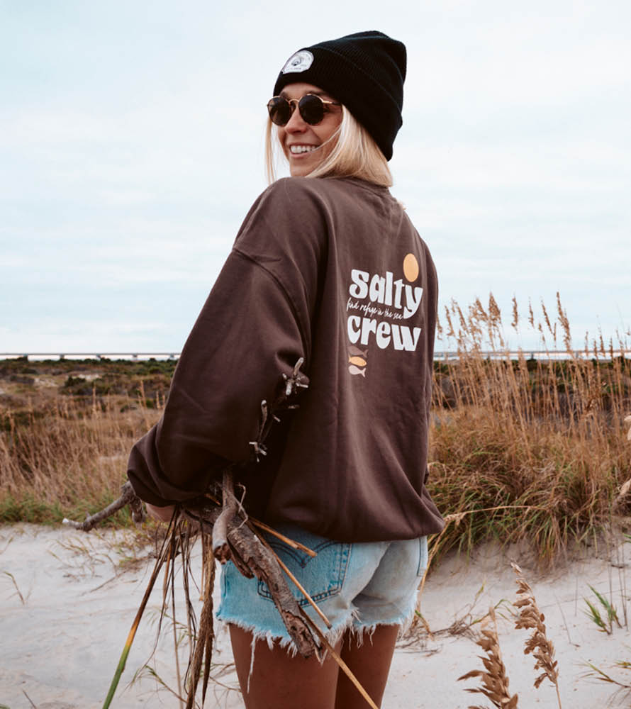 取寄) ソルティ クルー レディース ウェーブ スキマー ティー Salty