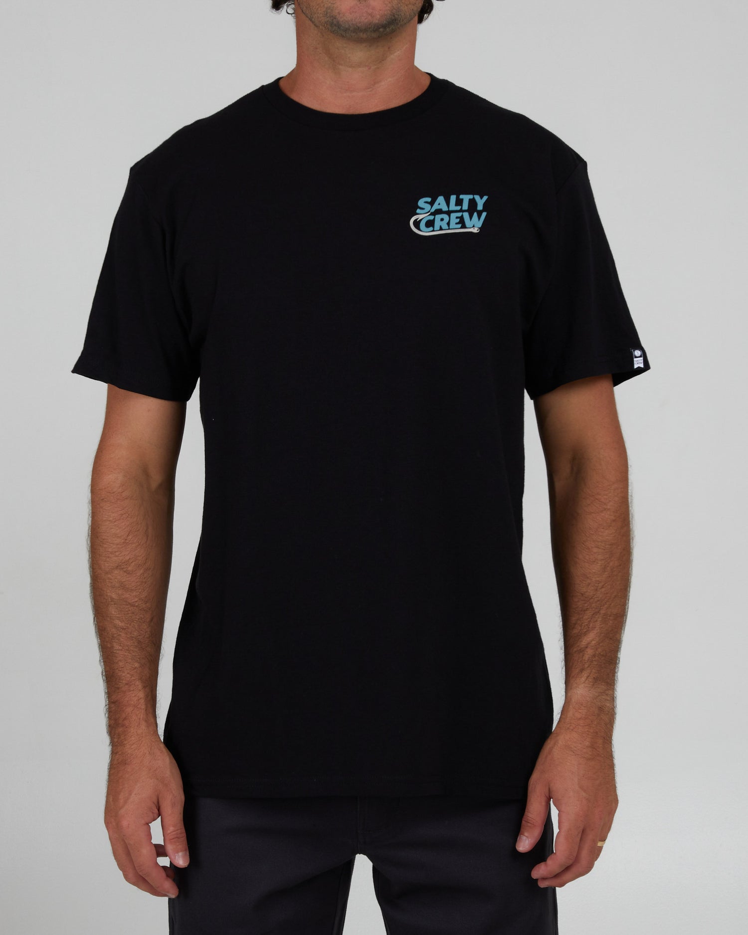 front view of Hook Up Black S/S Standard Tee