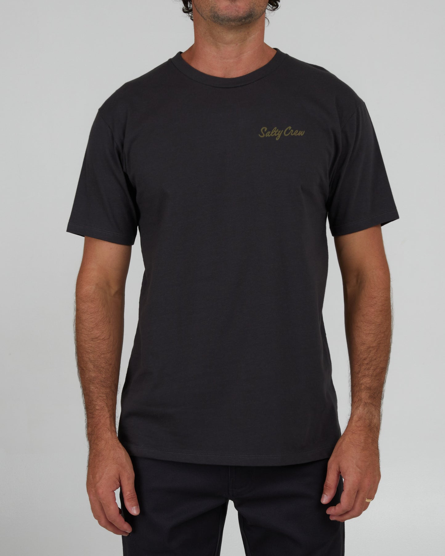 front view of Labeled Charcoal S/S Premium Tee