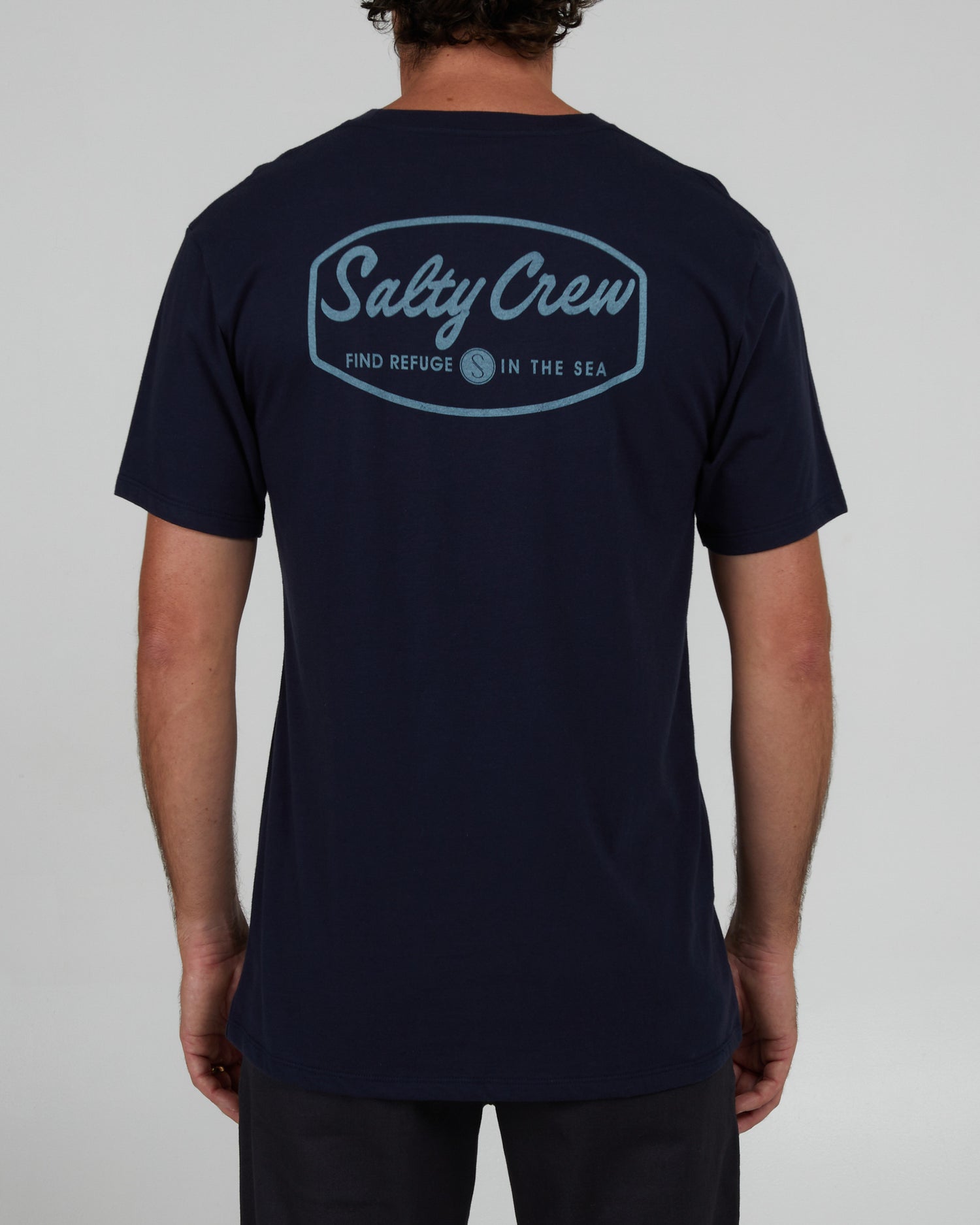LABELED PREMIUM S/S TEE Navy