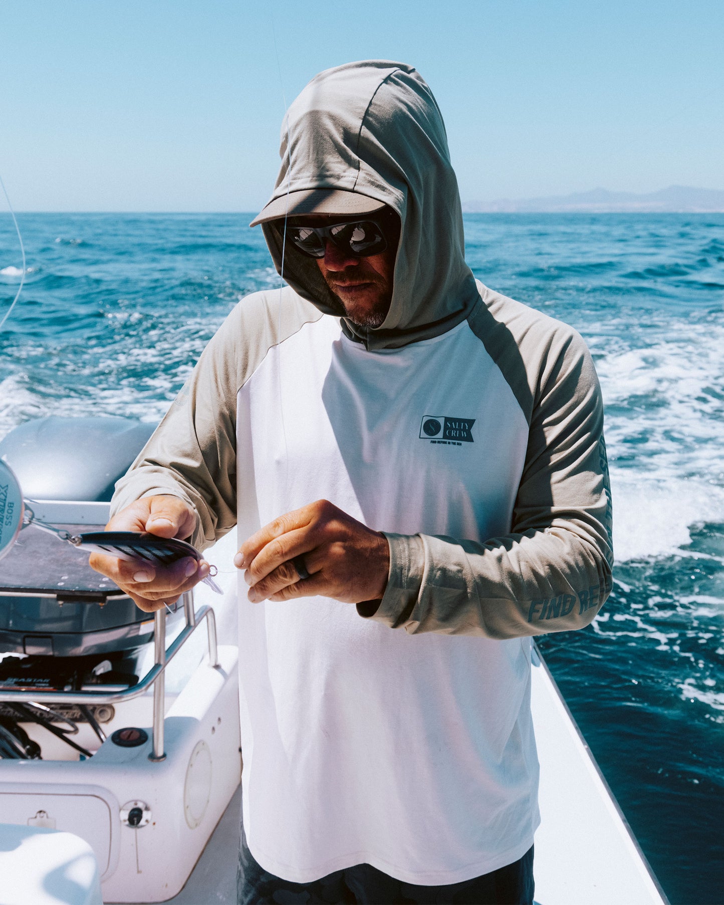 Mariner Lite UV Hoodie - Birch Oil Green