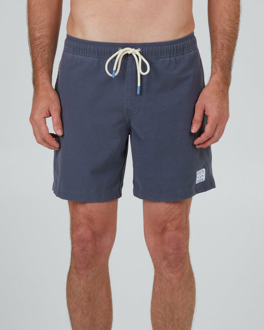 front view of Pylons Charcoal Elastic Boardshort