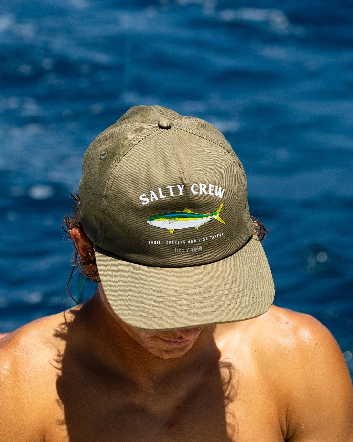 Seawater Snapback - Olive