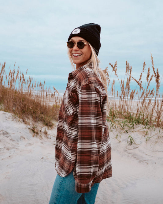 Shore Break Flannel - Rustic Red
