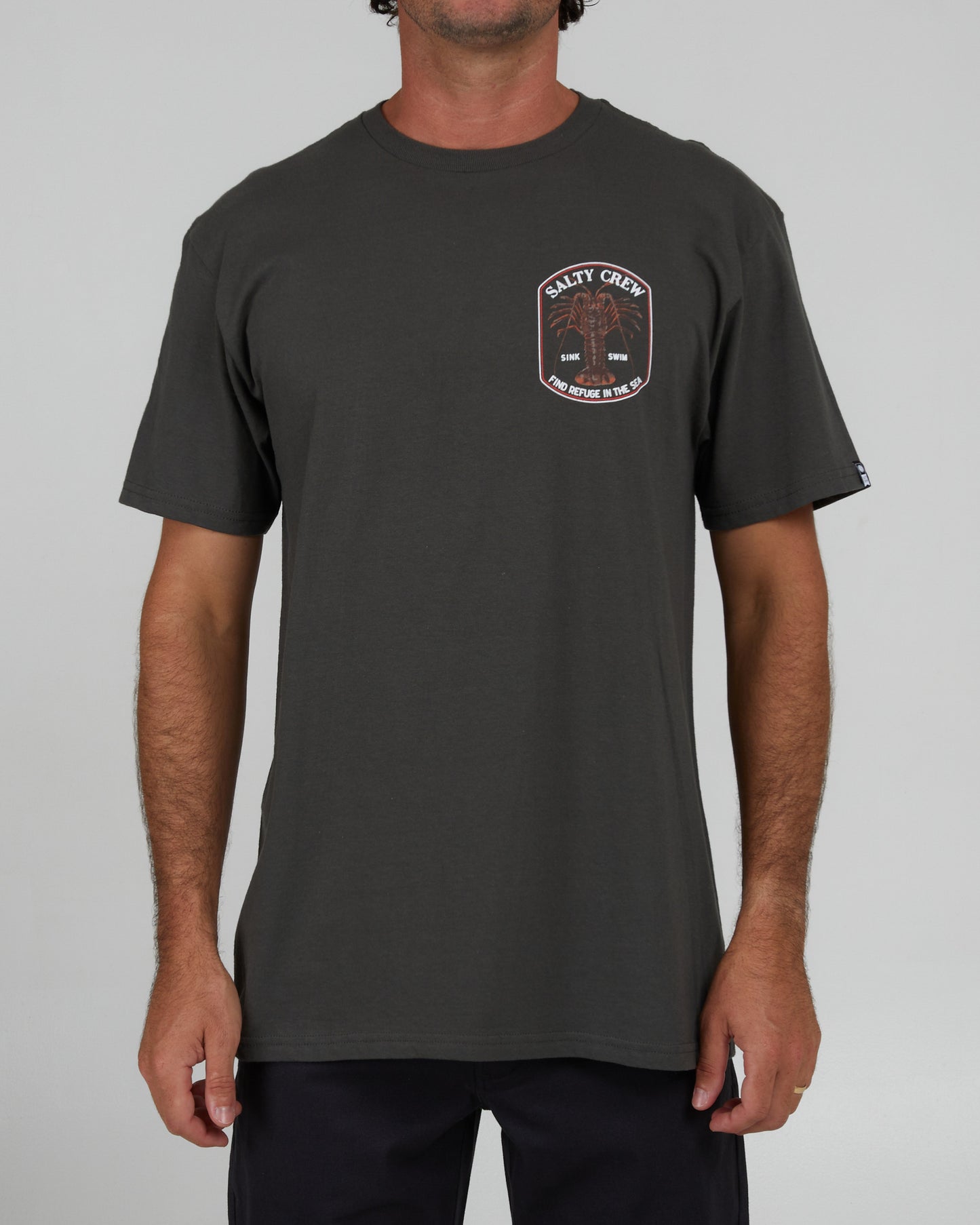 front view of Spiny Charcoal S/S Standard Tee