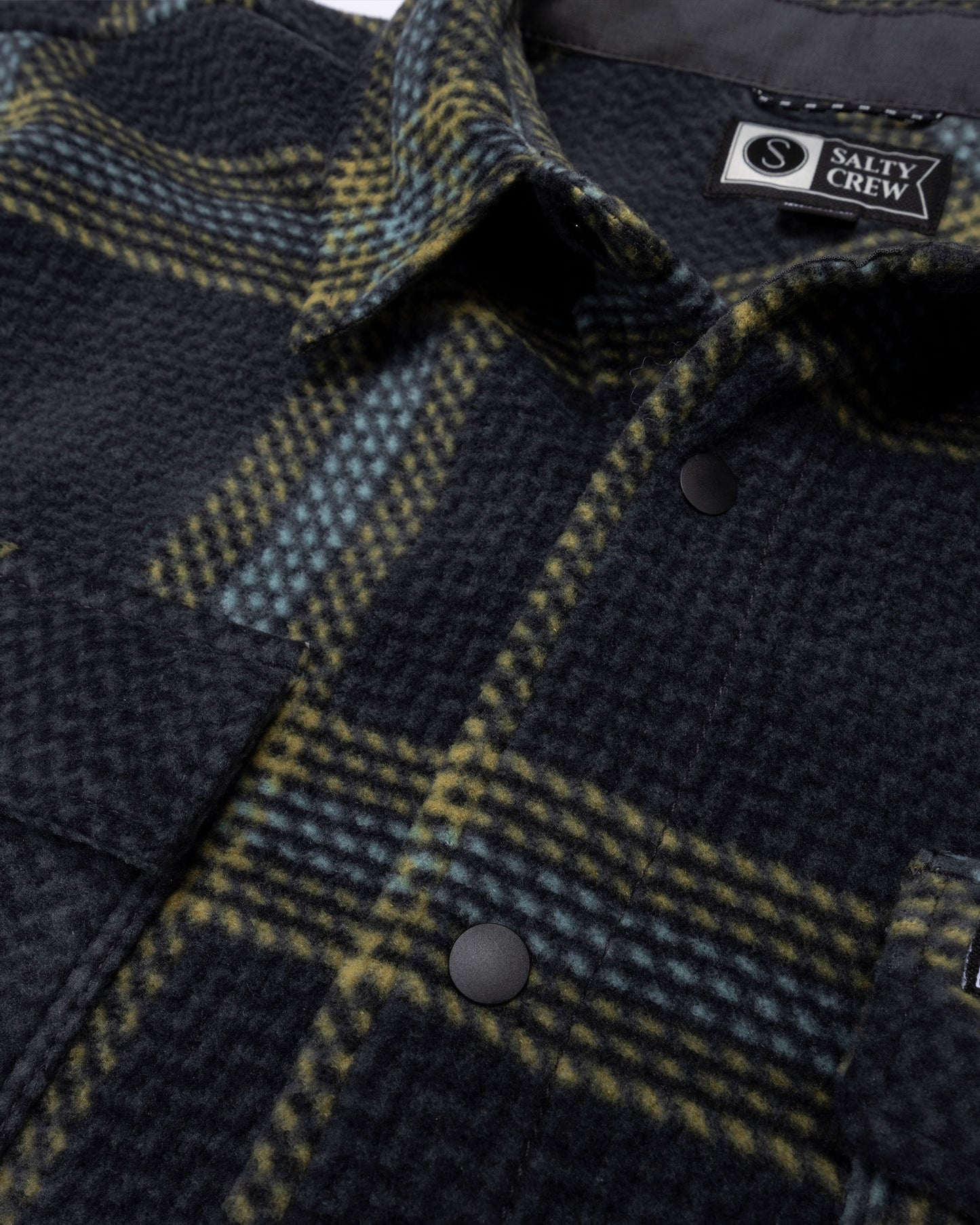 Alternate front view of the Swellter Polar Shirt - Phantom. 