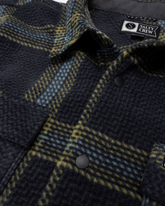 Alternate front view of the Swellter Polar Shirt - Phantom. 