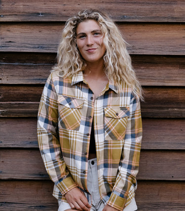 Gilded Intent Women's Cropped Flannel Shirt