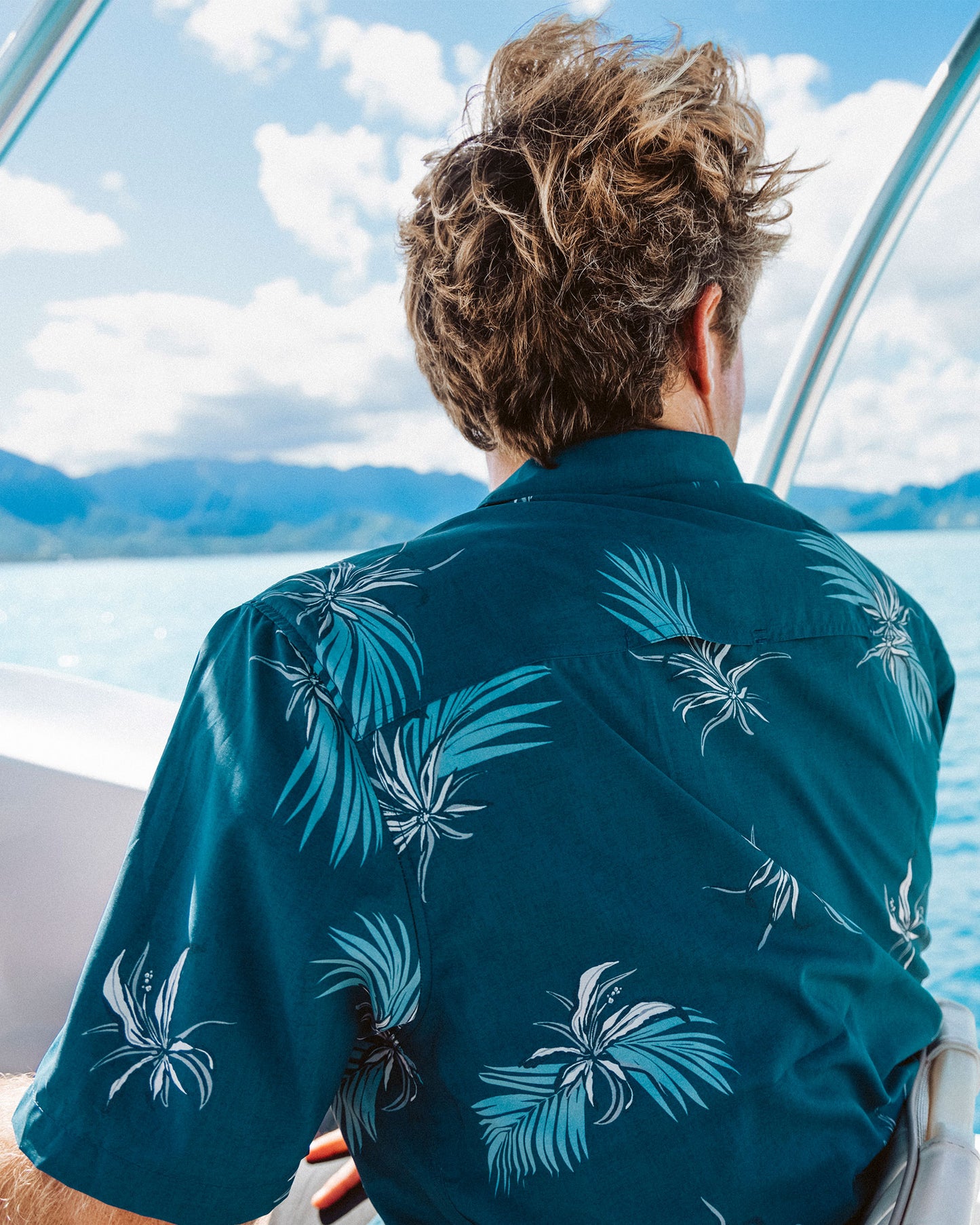 Weekender UV Button Up - Bluefin
