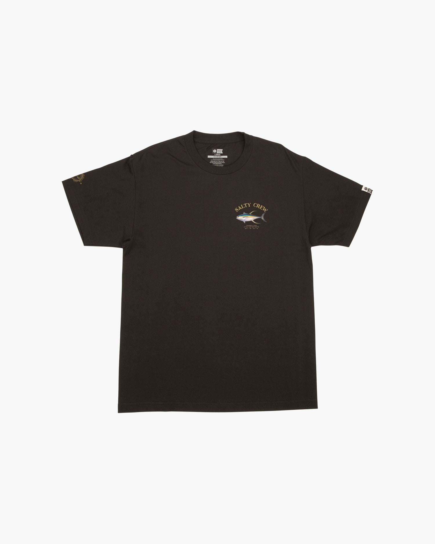 Ahi - S/S Mount Black Tee Crew Salty